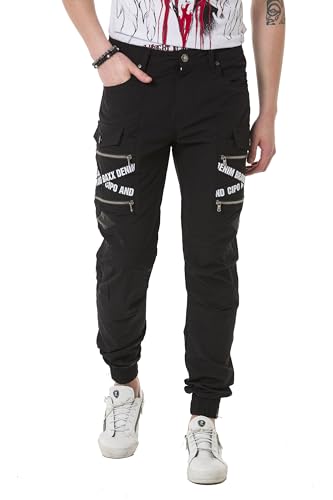 Pantalon de jogging pour homme Cipo & Baxx sport de taille 36W / 32L avec cordon