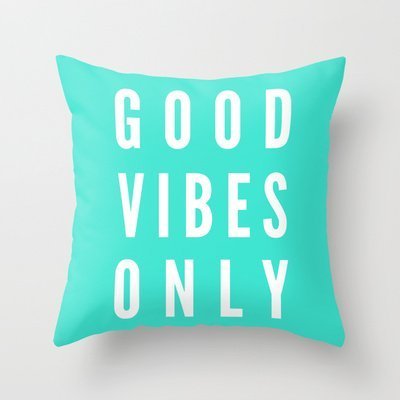 Design semplice buon mercato federa Good Vibes solo Copriletto Federa