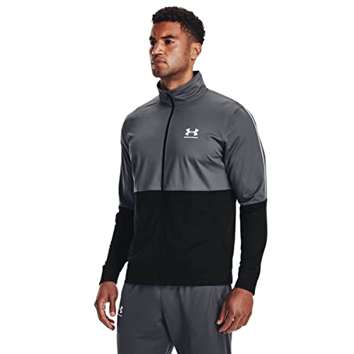 Under Armour Men's Pique Track Jacket, Pitch Gray (012