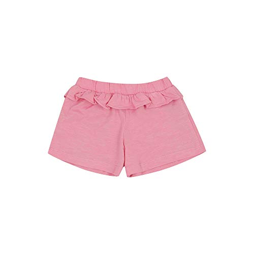 Image of Mothercare Girls Slub Floral Print Shorts - Pack of 2 206716212-P