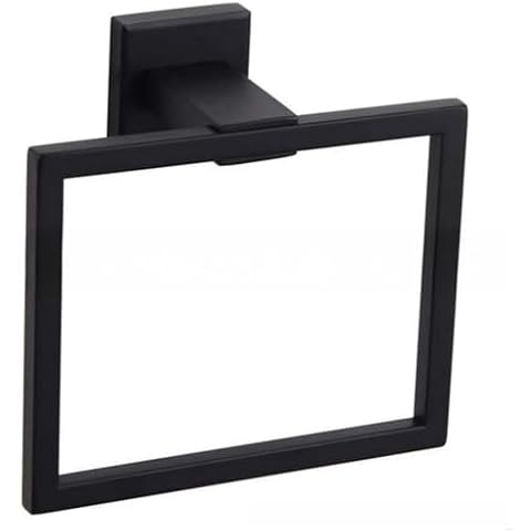 NSCMQSL Matte Black Towel Ring for Bathrooms Cover