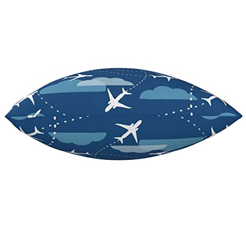 Mryumi Airplane Aircraft Plane Pattern Pillow Covers 18 X 18 Inches Square Throw Pillowcase For Couch Sofa Home Bedroom Decor #TOP2