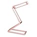 kwmobile Lampada da tavolo LED in alluminio - Luce da lettura dimmerabile - Lampada da scrivania pieghevole con cavo USB testa girevole - oro rosa