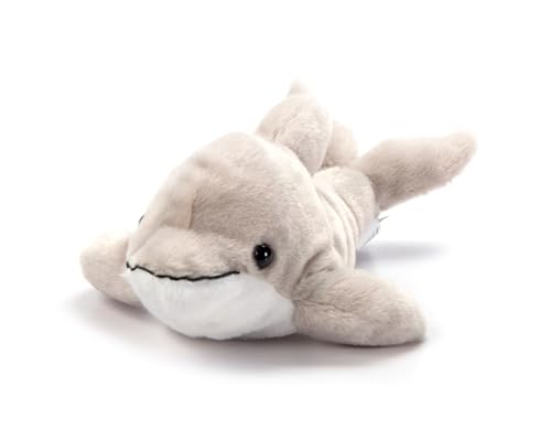 The Petting Zoo Dolphin Stuffed Animal Plushie, Gifts for Kids, Scoopz Sealife Animals, Grey Dolphin Plush Toy, 8 inches