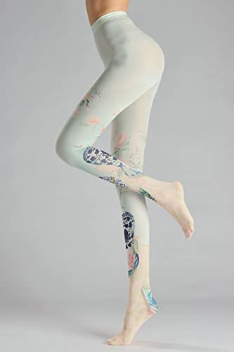 Image of Sahabowi Women's Sheer Tights, Digital Print Designs Stockings