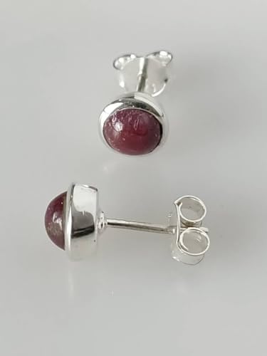 Boucles d'oreilles rubis naturel et argent 925 pour en finir avec les allergies - 5