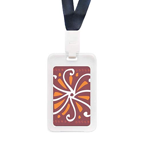 Étui carte de crédit transparent anti rayures avec motif chrysanthème du Mexique