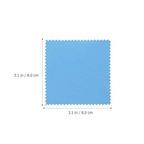 Paño para limpiar joyas eficaz contra la opacidad bayeta de doble felpa portátil de 8x8 cm 3