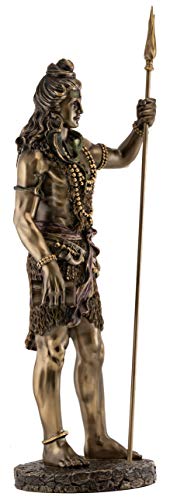 Top Collection Large Standing Shiva Statue with Trishula Trident - Lord Shiva Destroyer of Evil Sculpture in Premium Cold Cast Bronze - 24-Inch Collectible Hindu Figurine