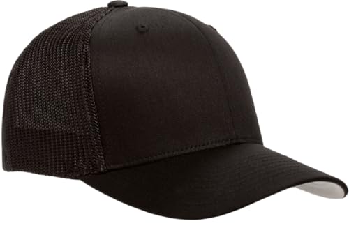 Image of Flexfit Unisex Mesh Fitted 2-Tone Trucker Hat, One Size