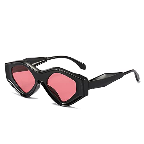 Sunglasses triangle cat's eye pour femme avec monture polygonale chic punk