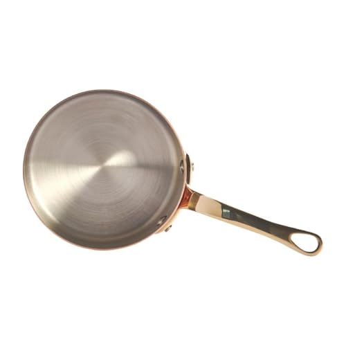 Cazo recto mini De Buyer 10 cm con mango bronce para repostería fina 4