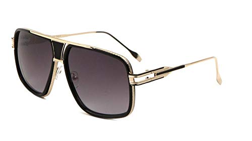 Gazelle Tycoon Aviator Sunglasses w/Multicolor Lenses