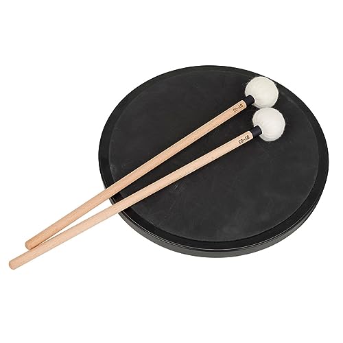SHOWERORO 2 piezas de mazas de tambor de fieltro con mango para instrumento de percusión para bombo y suave miniatura 4
