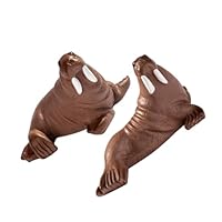 BESPORTBLE 2pcs Realistic Resin Walrus Figurines Mini Marine Animal Figures Small Ocean Animal Models for Diy Beach Landscape Decor and Aquarium Ornament