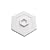 Prime-Line Products U 9275 Wall Protector, 5-Inch Hexagon, Self-Adhesive, White Vinyl