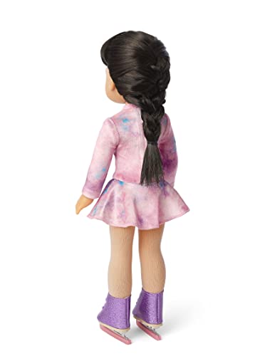 American Girl 2022 Girl Of The Year Gwynn’s Ice Skating Performance Outfit For 14.5-Inch Dolls Includes Crushed Velvet Tie-Dye Skate Dress, Flower Hair Clip, Skate Tights, Sparkly Purple Ice Skates #TOP2