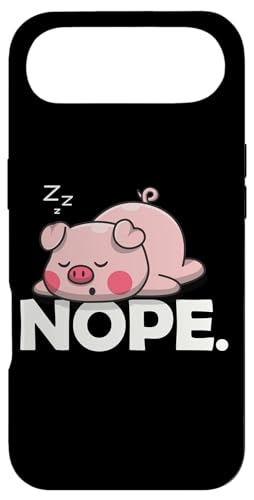 Funny Napping Potbellied Pig NOPE Cute Show Pig Lover �X�}�z�P�[�X iPhone Air �p