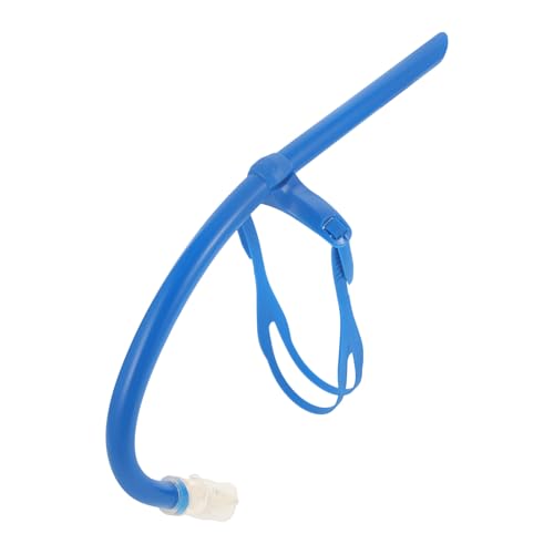 SHERCHPRY Tubo de Snorkel Multifunción para Natación y Buceo, Diseño Frontal, Plástico y Caucho, Color Azul Claro, Equipo Portátil Profesional para Deportes Acuáticos y Esnórquel