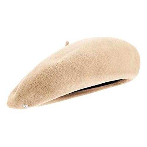 Laulhere Le Basque 100% French Merino Wool Beret, Sable (Beige/Tan), Large59/60 Cover