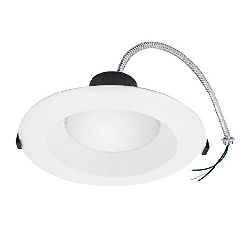 Maxxima 8 In. Recessed Commercial Led Downlight, Selectable Color Temperature/Wattage, Up To 2300 Lumens, Energy Star, 0-10V Dimmable #TOP13