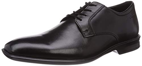 Image of Clarks Mens Bensley Lace Dark Tan Lea Derby