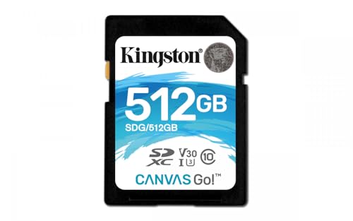 �L���O�X�g�� Kingston SDXC�J�[�h 512GB �N���X10 UHS-I U3 V30 �Ή� Canvas Go! SDG/512GB �i�v�ۏ�