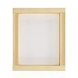 Worown 8 x 10 Inches Wooden Silk Screen Printing Frame with 110 White Mesh for Screen Printing
