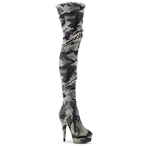 Pleaser Women's Delight-3005 Thigh-high Boot