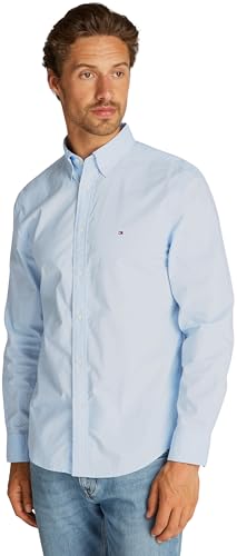 Tommy Hilfiger Herren Hemd Flex Poplin Polka Dot Regular Fit, Blau (Sweet Blue/White Dot), XS – Ansicht 1