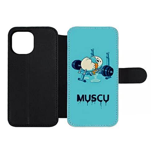 Étui cuir iPhone 12 Pro Max Oeuf Muscu pour le sport et bureau