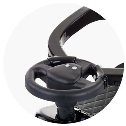 Chipolino Kinder Rutschauto 2 in 1 Turbo Schubstange Musikfunktion Rückenlehne, Farbe:schwarz – Bild 5
