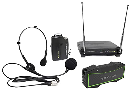 Audio-Technica ATW-901a/H Wireless Headset Microphone Mic + Bluetooth Speaker
