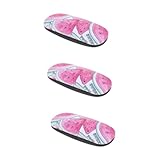 minkissy 3 pezzi custodia per occhiali con anguria caso con porta occhiali moda astuccio occhiali scatola portaocchiali custodia per occhiali da sole custodia per gli occhiali plastica