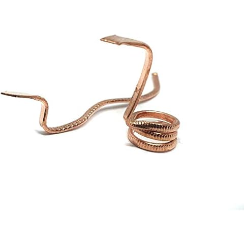 Eclectic Shop Uk Nag Nagin Naag Naagin Joda Snake Pair for Kalsarp Dosh Aum Shiva Puja Copper Tone - Boxed Cover