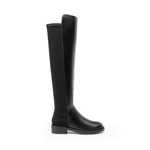 DREAM PAIRS Women's Knee High Boots, Comfortable Thigh High Daily Low Flat Heel Boots, SDOB2409W2