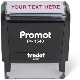 Amazon.com : Promot Self Inking 1 Line Custom Stamp (Small ...