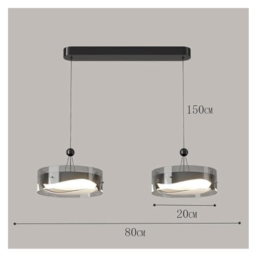 Plafonnier suspendu LED salon lustre moderne télécommandé pour grand espace