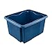 Produktbild keeeper Aufbewahrungsbox mit Dreh-/Stapelsystem, 41 x 34 x 22 cm, 24 l, Emil Eco Line, Eco-Blau