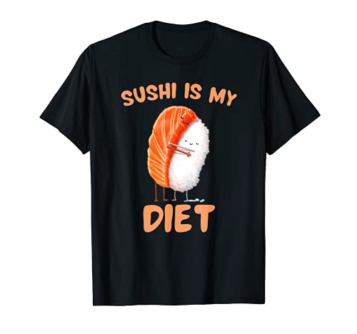 Sushi è la mia dieta Sushi Hug Kawaii Graphic Maglietta