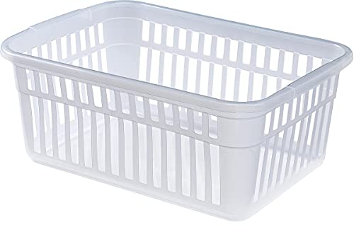 Whitefurze Handy Basket, Plastic, Natural, 45 cm