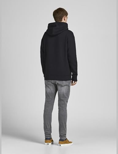 JACK & JONES Male Kapuzenpullover Einfarbig Kapuzenpullover – Bild 4