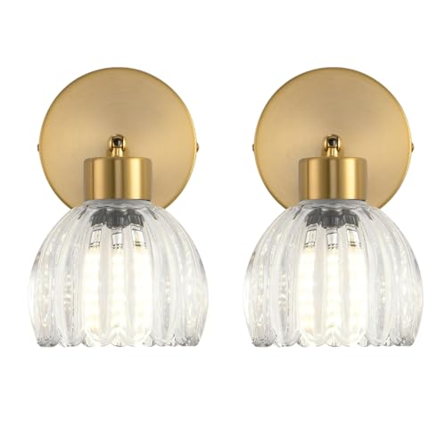 KENMI Wall Sconces Vintage Fixture Light, Vanity Lights for Bathroom,