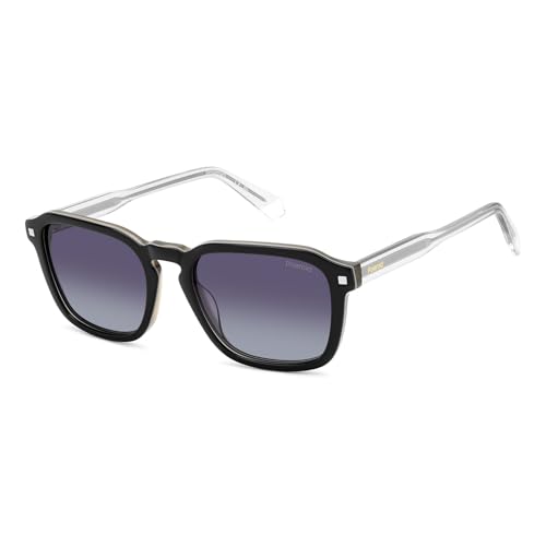 Lunettes de soleil Polaroid Pld 4156/s/x acétate noir beige protection solaire mixte taille 53