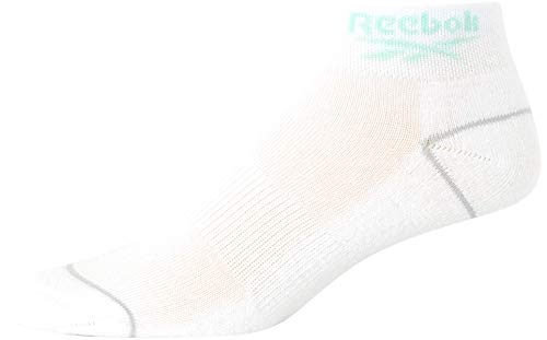 Image of Reebok Womens Quarter Socks - 12 Pack Performance Arch Support Ankle Socks - Cushioned Athletic Socks for Women (Size: 4-10), Size 4-10, Solid White 2