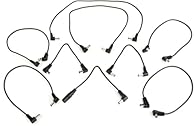 Includes 8 standard center negative polarity cables + 1 PPAR right-angle adapter Right-angle barrel plugs and shorter cable lengths for small pedalboards Custom-designed by Voodoo Lab for optimal performance with Pedal Power Nickel-plated barrel plug...