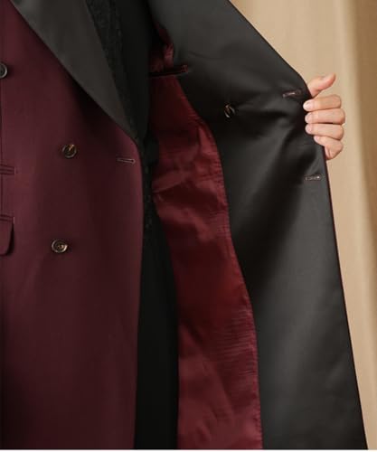 Mens Tailcoat Tuxedo Jacket Solid Swallowtail Dinner Party Blazer Dress Coat4