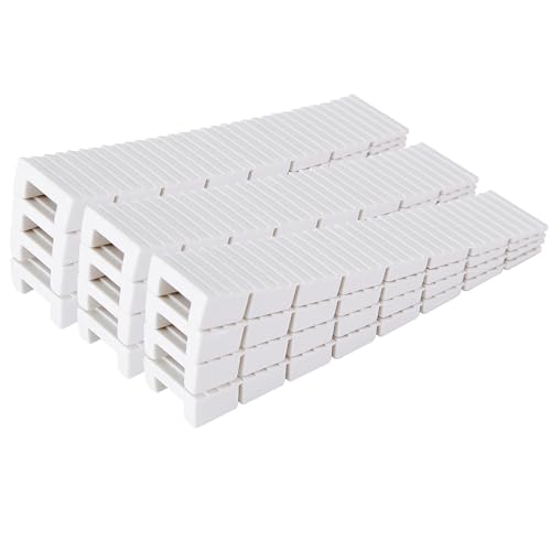 12 Pack White Plastic Furniture Leveling Shims