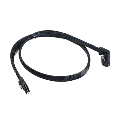 Cable SAS MI-N SFF8087 a SFF8087 ángulo recto 80 cm miniatura 4