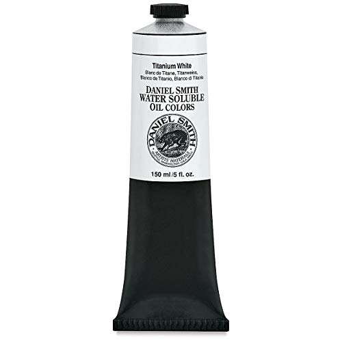 DANIEL SMITH Water Soluble Oils Paint Tube, 150ml, Titanium White, 150 ml, 5 Fl Oz